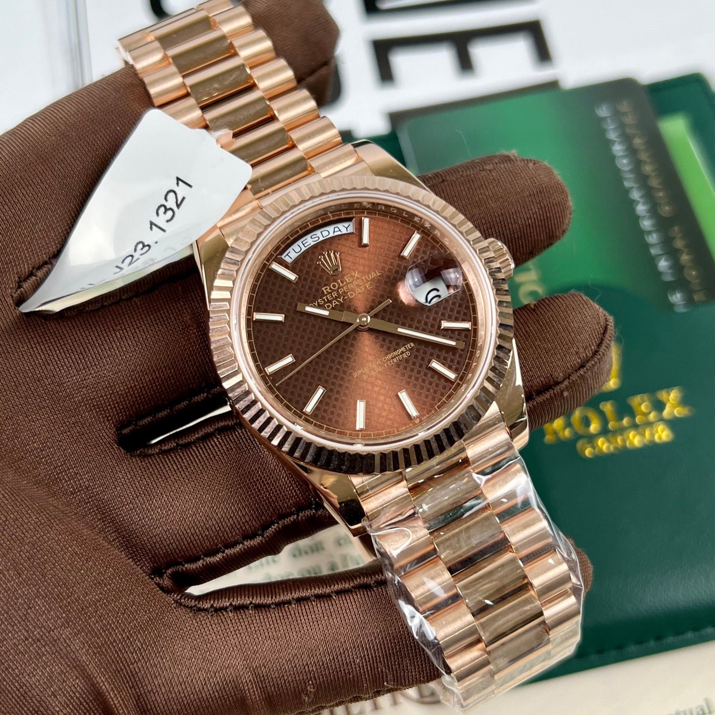 Rolex Day-Date 40 228235 chodmip Best 1:1 Edizione coated 18k Rosa Oro 130 gram