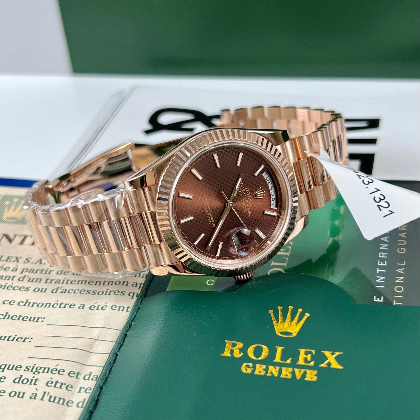 Rolex Day-Date 40 228235 chodmip Best 1:1 Edizione coated 18k Rosa Oro 130 gram