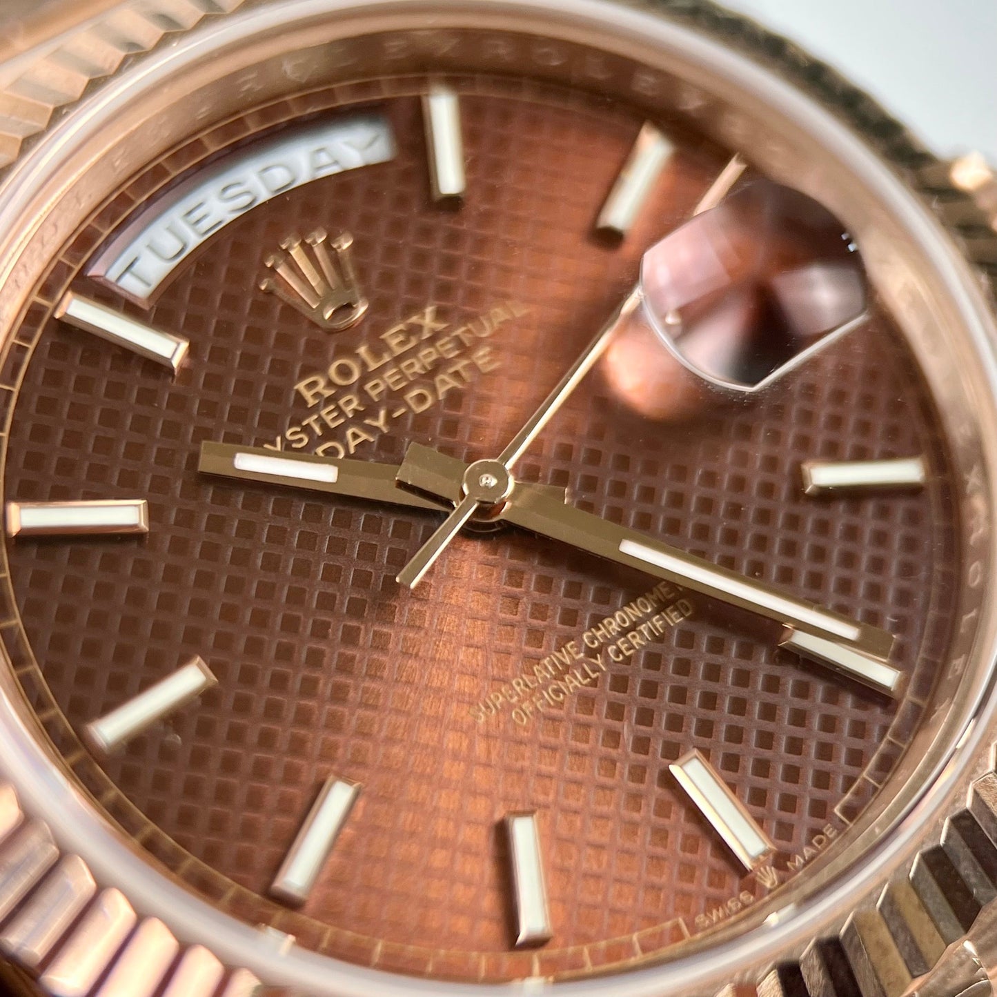 Rolex Day-Date 40 228235 chodmip Best 1:1 Edizione coated 18k Rosa Oro 130 gram