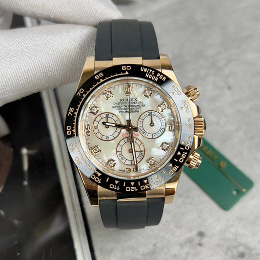 Rolex Cosmograph Daytona 116518LN Mother of Pearl quadrante custom 18k Oro filled Best 1:1 Edizione