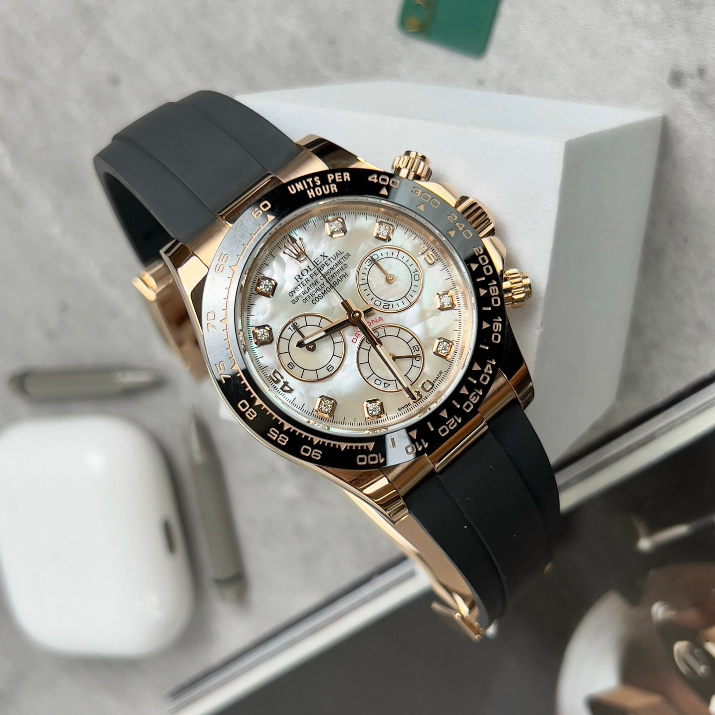 Rolex Cosmograph Daytona 116518LN Mother of Pearl quadrante custom 18k Oro filled Best 1:1 Edizione