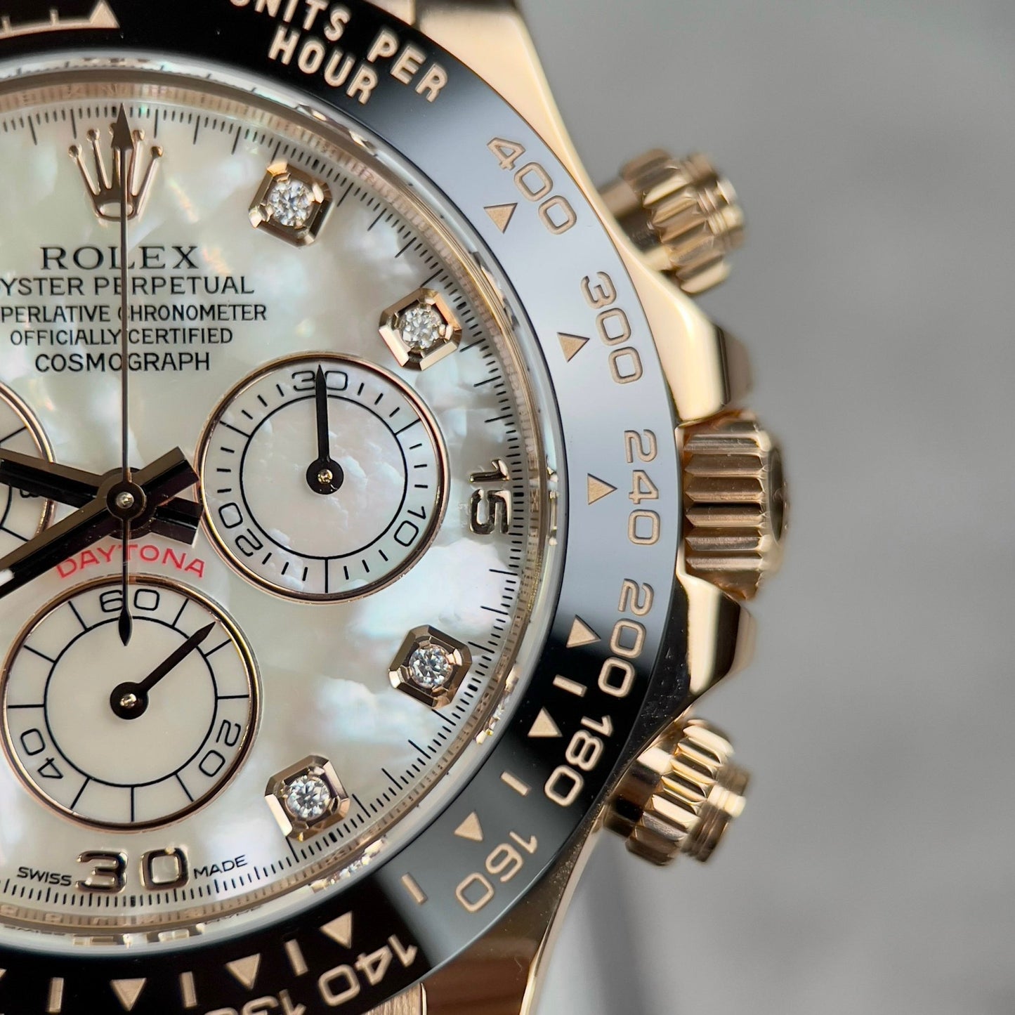Rolex Cosmograph Daytona 116518LN Mother of Pearl quadrante custom 18k Oro filled Best 1:1 Edizione