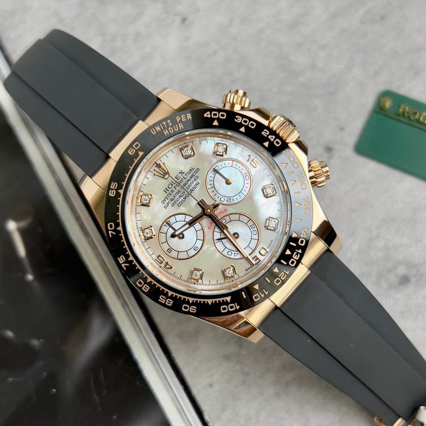 Rolex Cosmograph Daytona 116518LN Mother of Pearl quadrante custom 18k Oro filled Best 1:1 Edizione