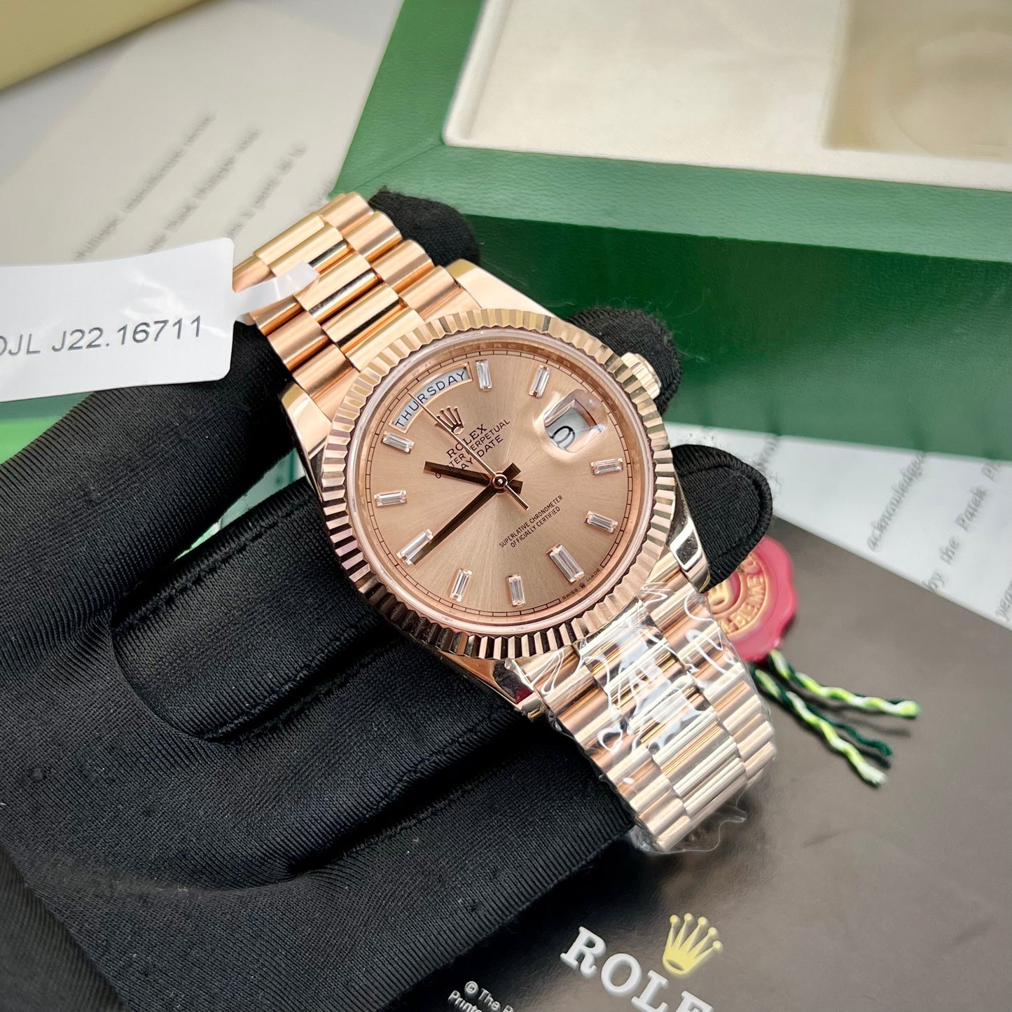 Rolex Day-Date 40 Rosa Oro 228235 champagne Oro Filled 18k from GM Fabbrica