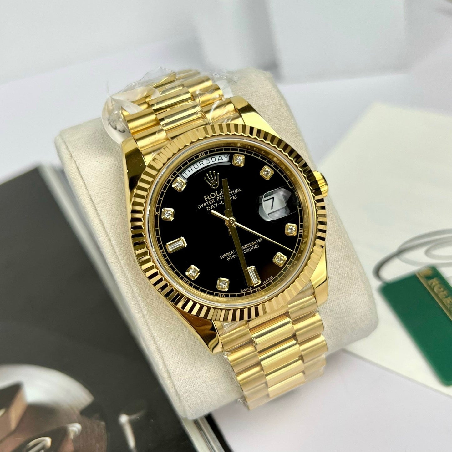 Reloj Rolex Day-Date 36 Oro 118238-0111 Chapado en oro de 18k con 130 gramos de GM Fabbrica