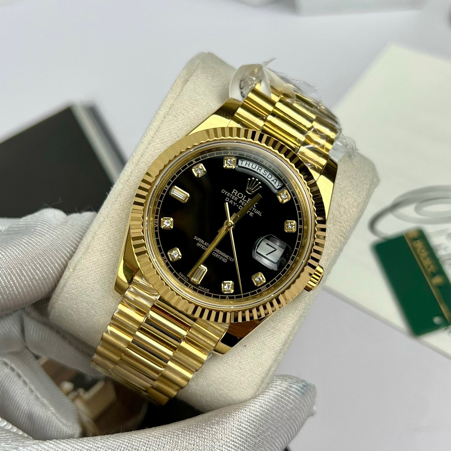 Reloj Rolex Day-Date 36 Oro 118238-0111 Chapado en oro de 18k con 130 gramos de GM Fabbrica