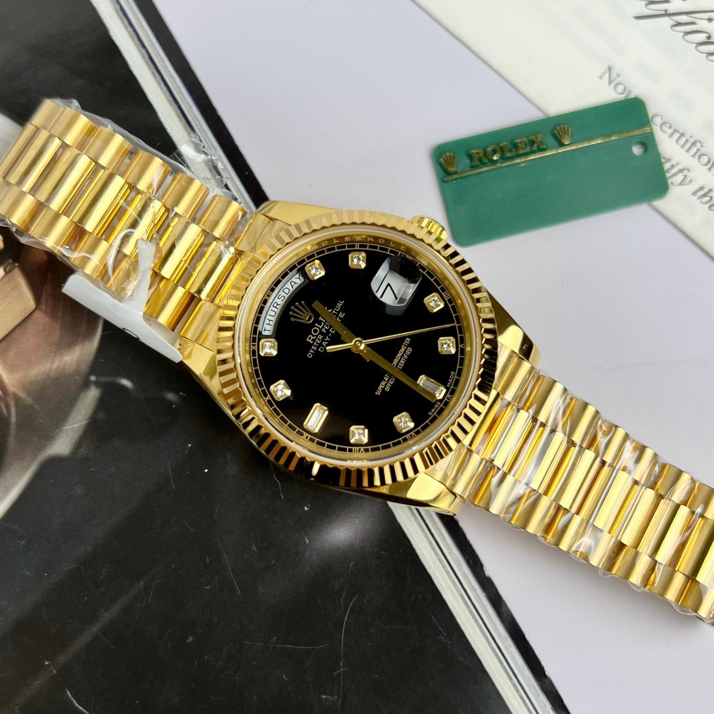 Reloj Rolex Day-Date 36 Oro 118238-0111 Chapado en oro de 18k con 130 gramos de GM Fabbrica