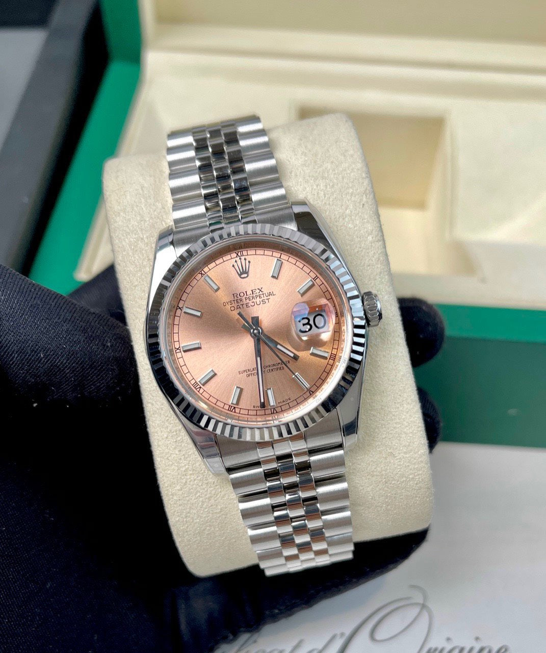 Rolex Datejust 36mm 116234-0090 AR Fabbrica 1:1 edizione melhor Swiss ETA3135 Rosegold quadrante