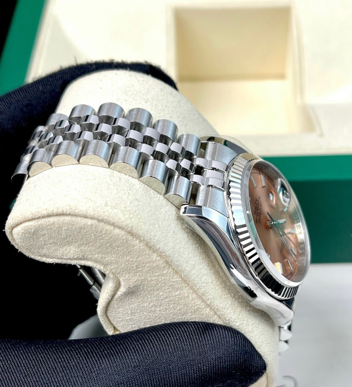 Rolex Datejust 36mm 116234-0090 AR Fabbrica 1:1 edizione melhor Swiss ETA3135 Rosegold quadrante
