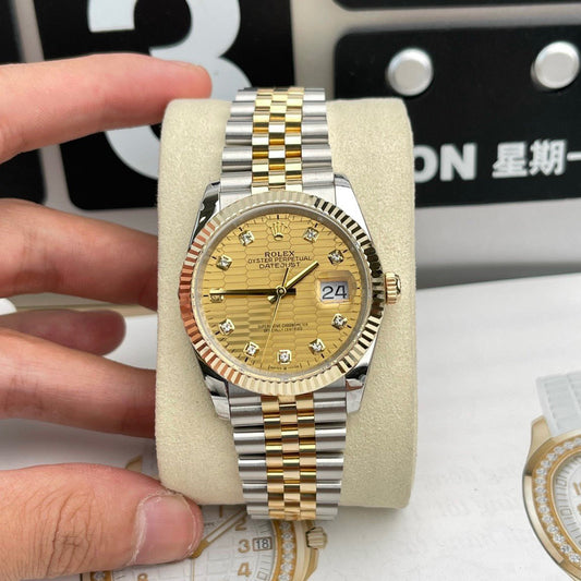 Rolex Datejust 36 126233 GM Fabbrica 1:1 edizione migliore 18K Oro Filled 36mm