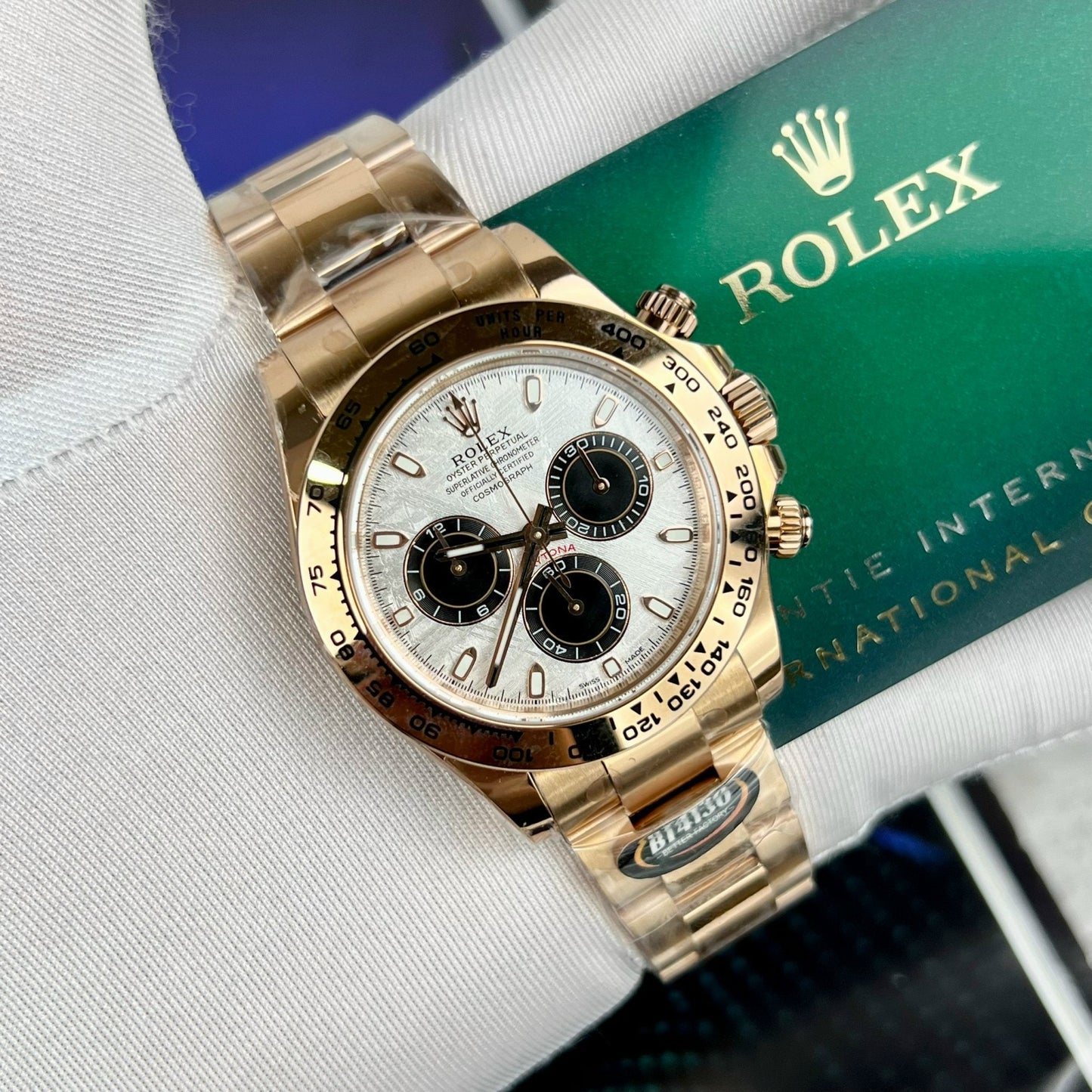 Rolex Daytona 116505 Rosa Oro cronografo 40mm Best 1:1 Edizione quadrante in meteorite BT Fabbrica