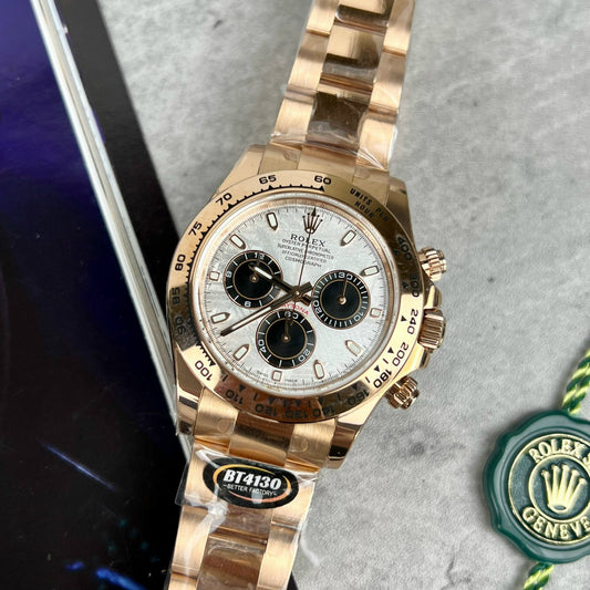 Rolex Daytona 116505 Rosa Oro cronografo 40mm Best 1:1 Edizione quadrante in meteorite BT Fabbrica