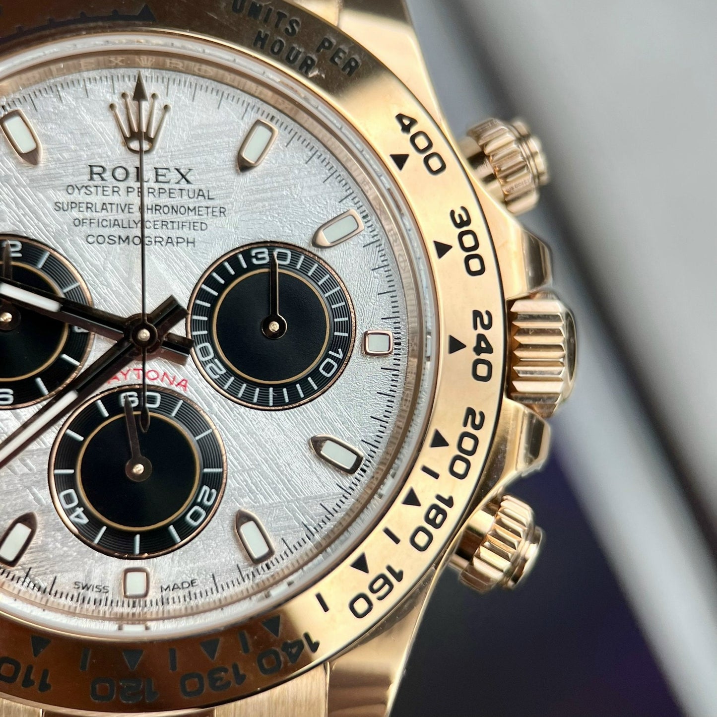Rolex Daytona 116505 Rosa Oro cronografo 40mm Best 1:1 Edizione quadrante in meteorite BT Fabbrica