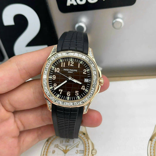 Patek Philippe Aquanaut 5167R-001 Best 1:1 Edizione 18k Wrapped and Moissanite Baguette