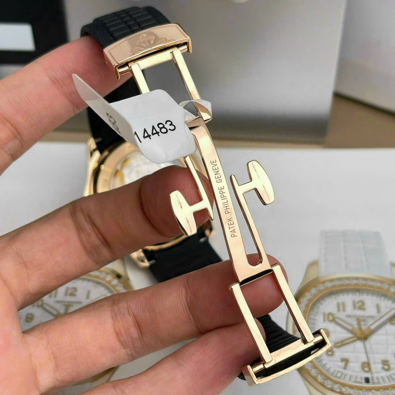 Patek Philippe Aquanaut 5167R-001 Melhor Edição 1:1 18k Envolto e Moissanite Baguette