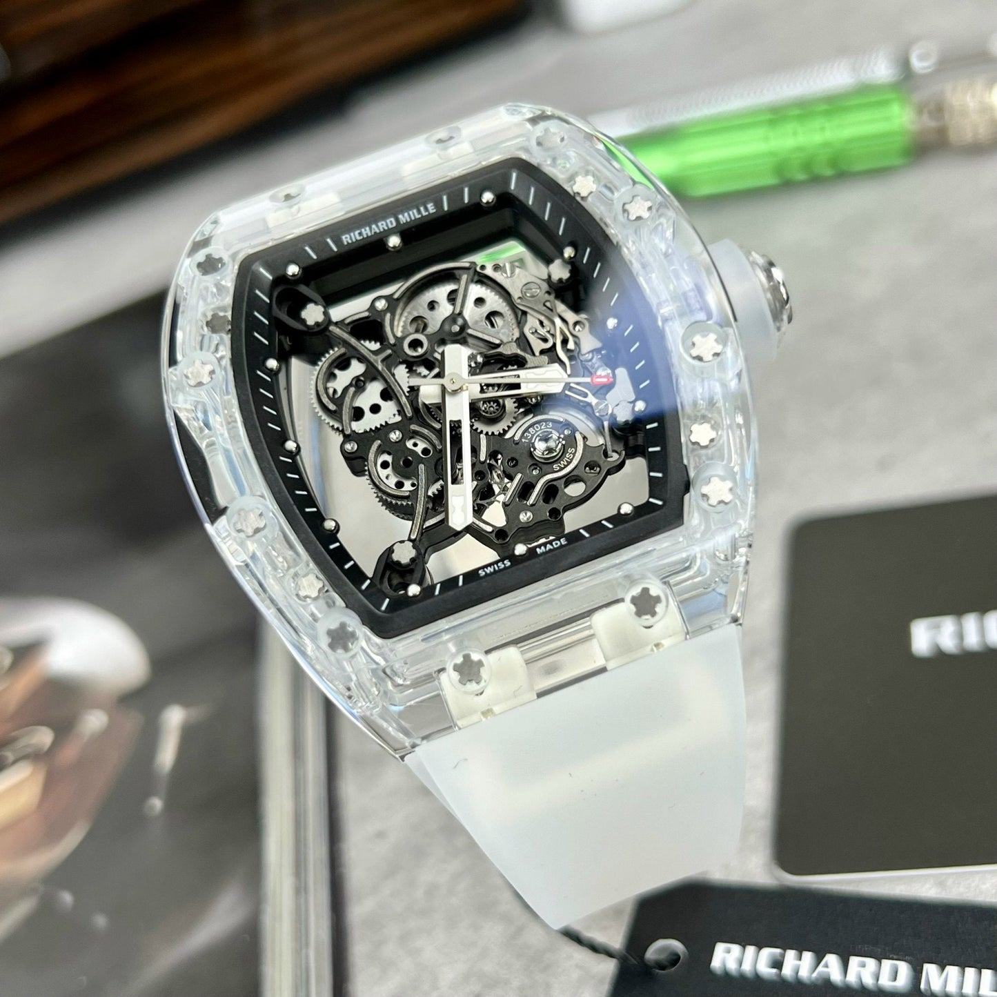 Richard Mille RM055 1:1 Best Edition RM Fabbrica Saphire case