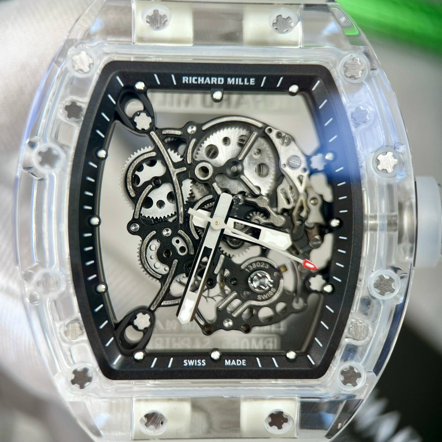 Richard Mille RM055 1:1 Best Edition RM Fabbrica Saphire case