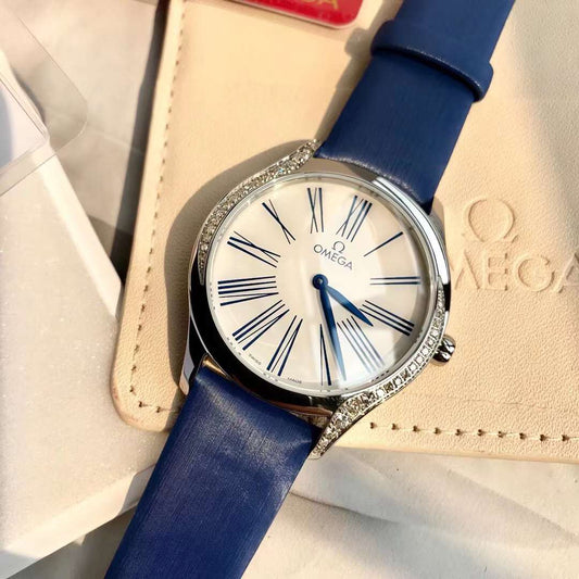 Omega De Ville Trésor Quartz 36 mm 428.17.36.60.04.001 Swiss Original movimento