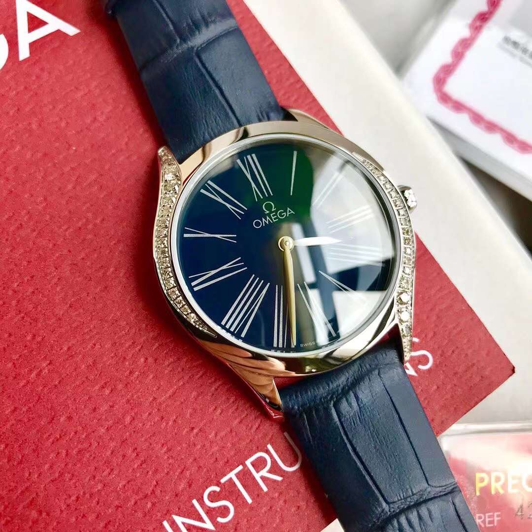 Omega De Ville Trésor Quartz 36 mm   428.18.36.60.03.001 Swiss Original movimento