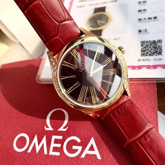 Omega De Ville Trésor Quartz 36 mm 428.58.36.60.11.001 Swiss Original movimento