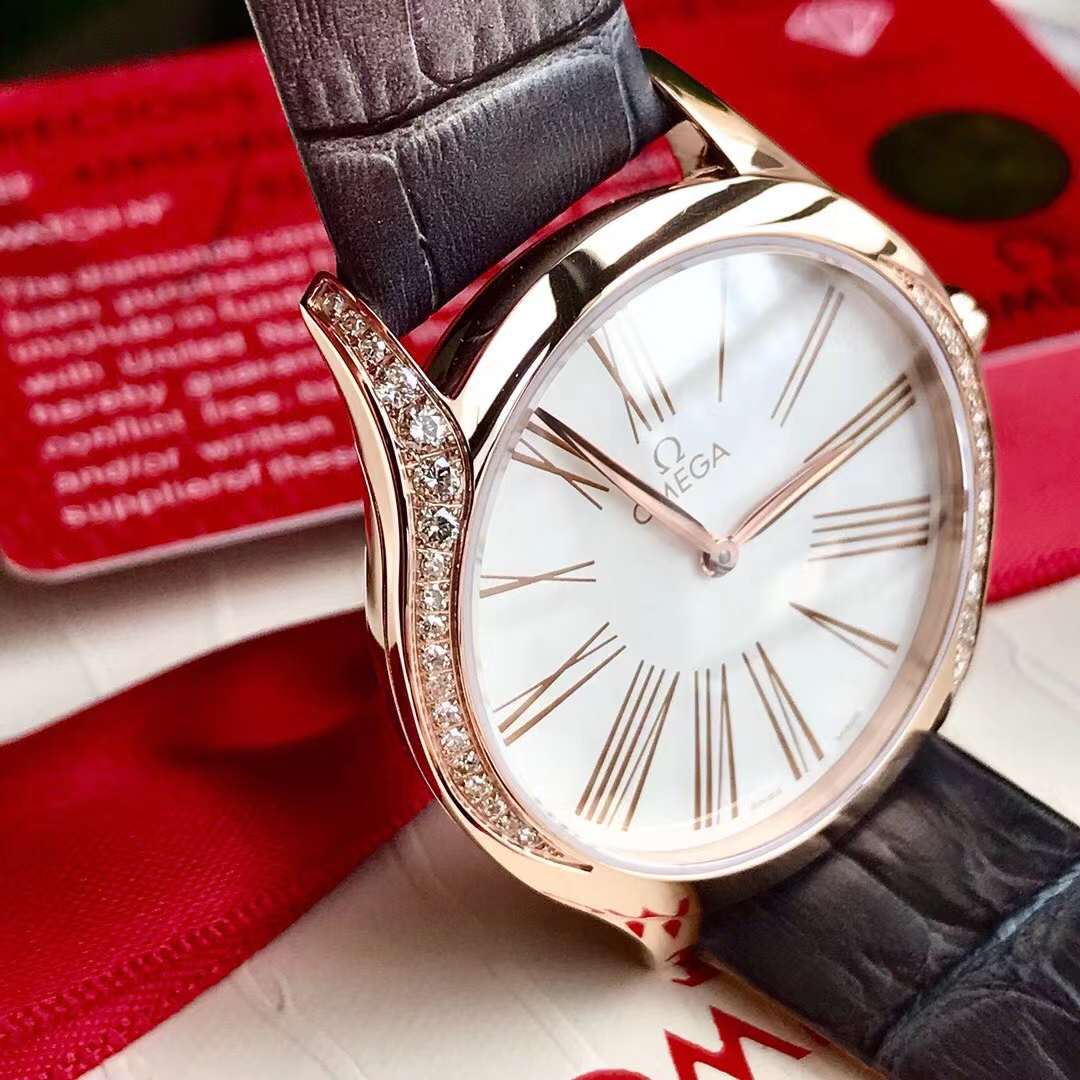 Omega De Ville Trésor Quartz 36 mm 428.58.36.60.02.001 Swiss Original movimento