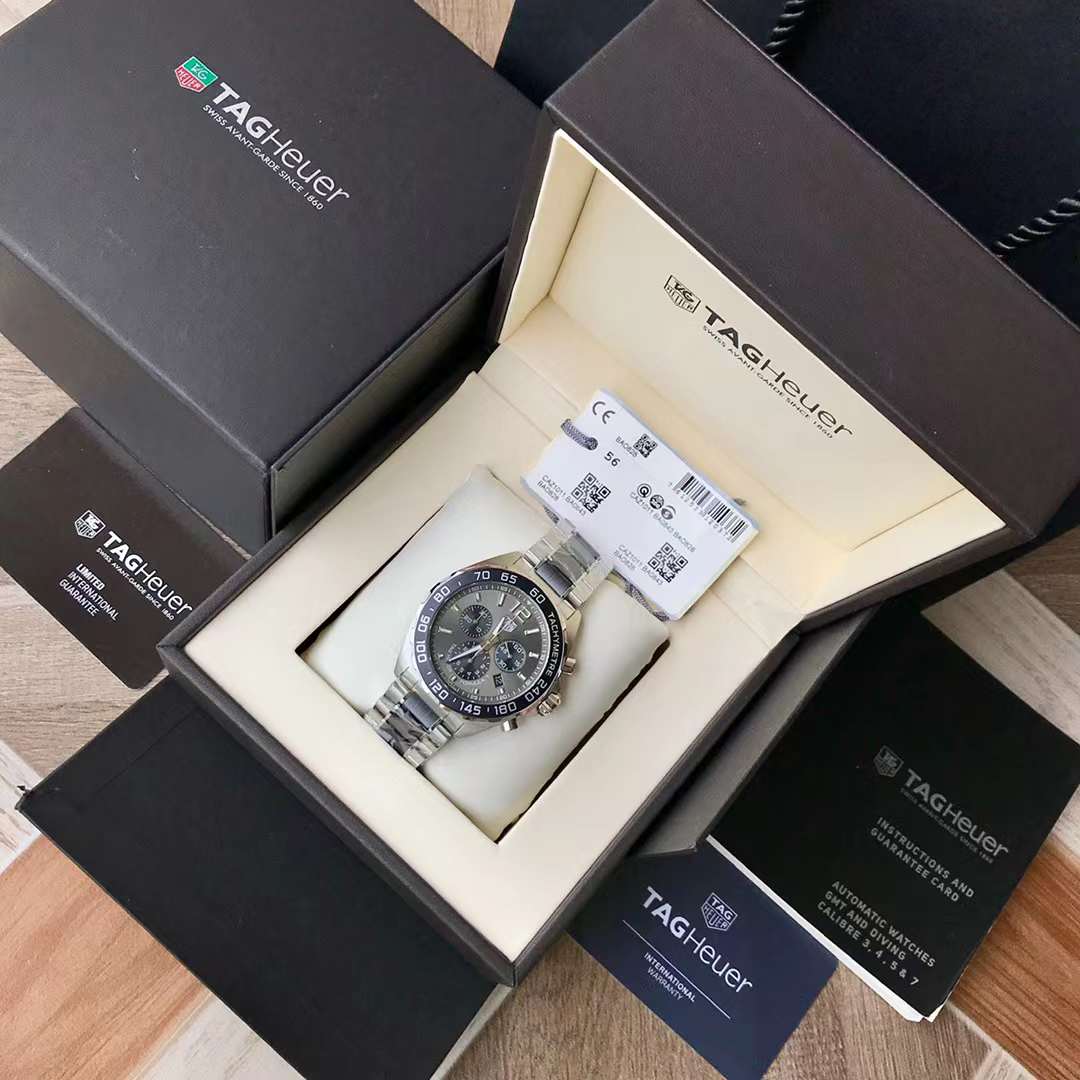 Tag Heuer Formula 1 Chronograph Anthracite Grey Dial Men Watch CAZ1011.BA0843 Swiss Original movimento