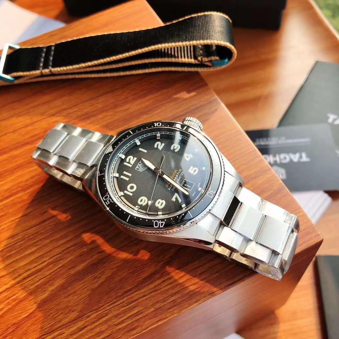 Tag Heuer Autavia WBE5116.EB0173 Calibre 5 Blue dial Swiss Original movimento