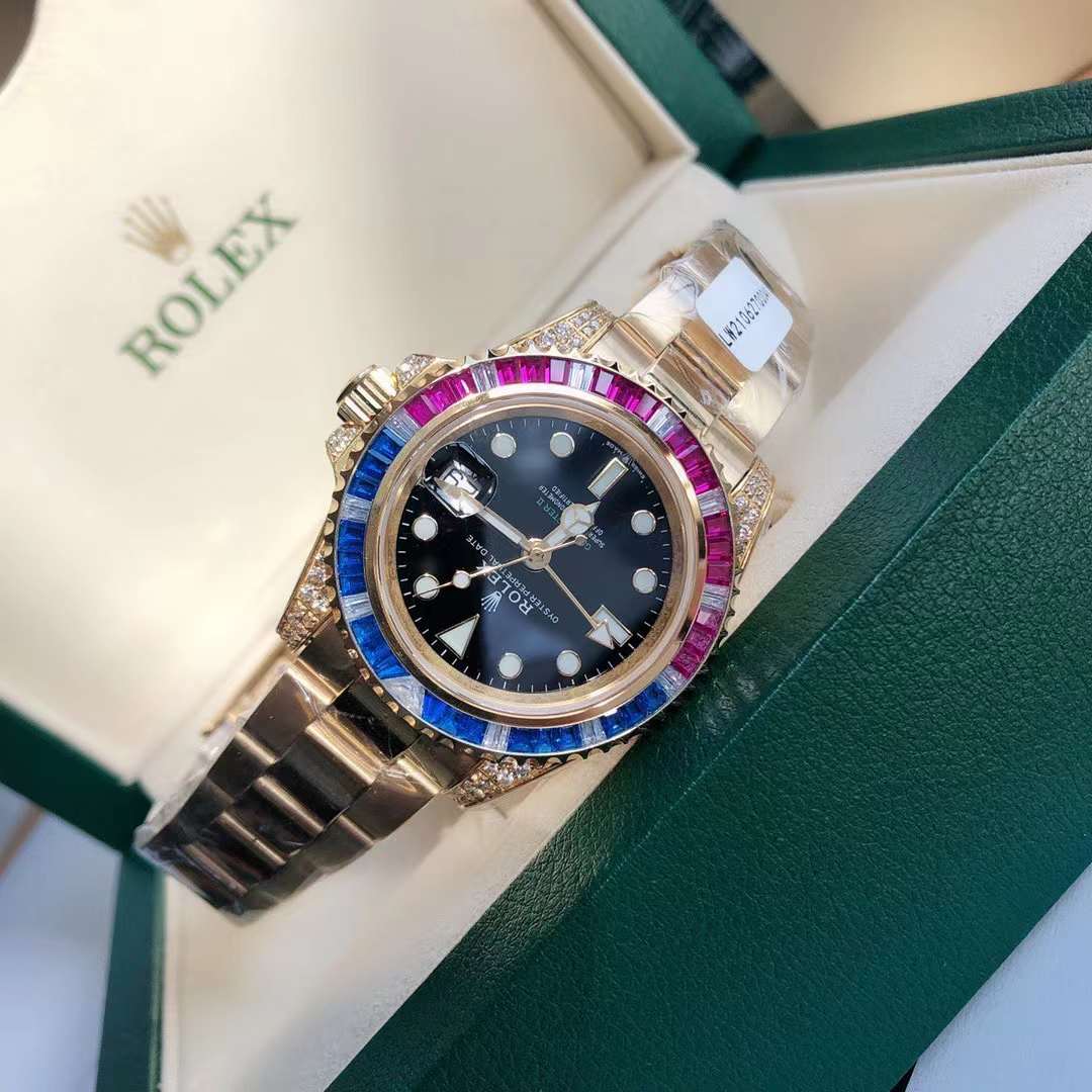 Rolex Gmt-Master II M126755SARU 41mm Swiss original movimento 18k plated