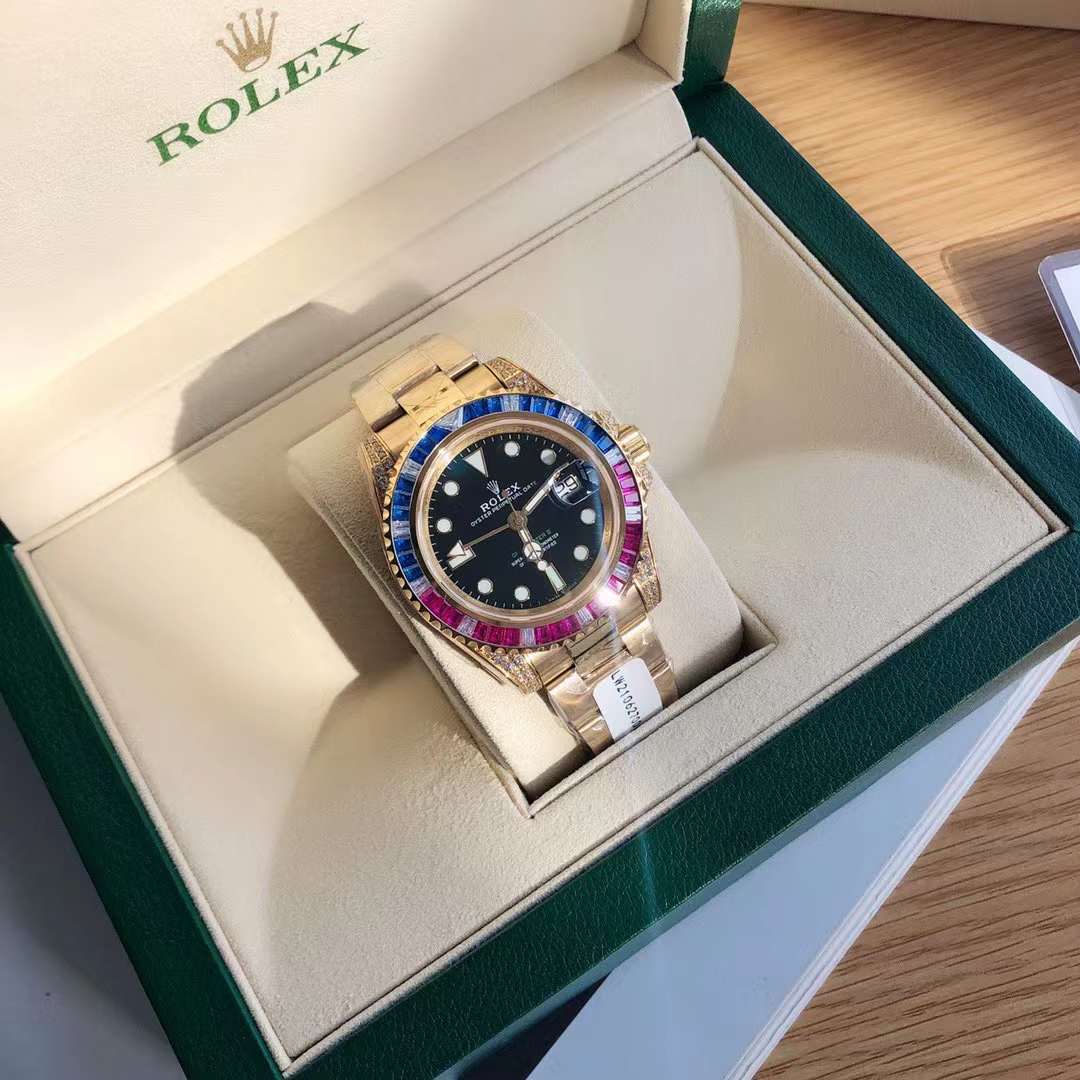 Rolex Gmt-Master II M126755SARU 41mm Swiss original movimento 18k plated