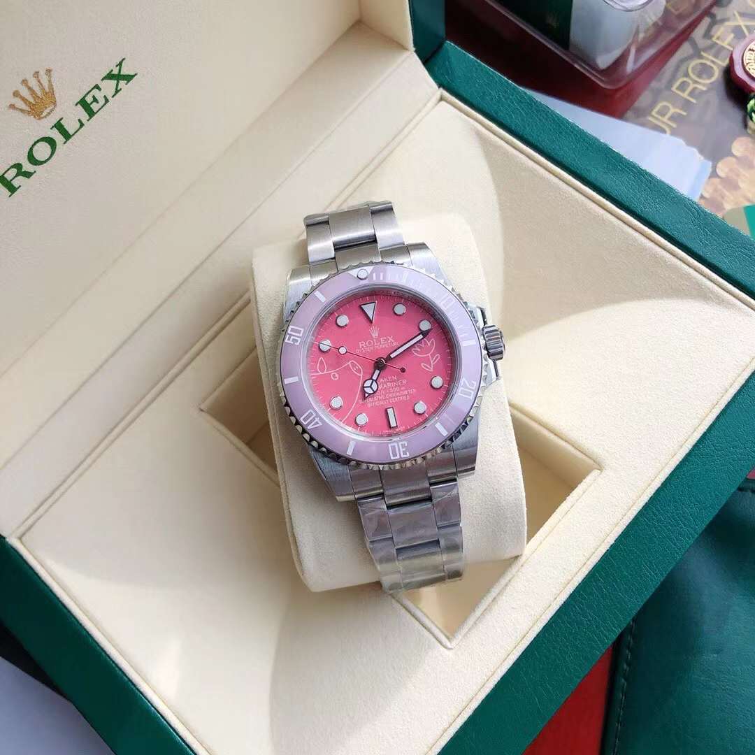 Rolex Submariner BLAKEN Pink Pig Steel no date Swiss Original movimento