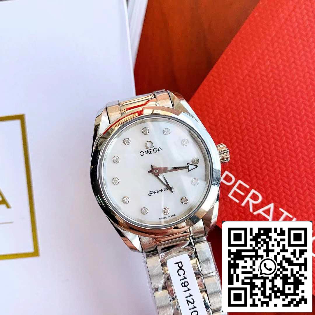 Omega Seamaster Aqua Terra 150M Ladies 28mm Quartz Diamond  Swiss Original movimento