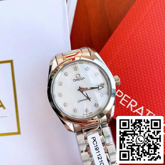 Omega Seamaster Aqua Terra 150M Ladies 28mm Quartz Diamond  Swiss Original movimento