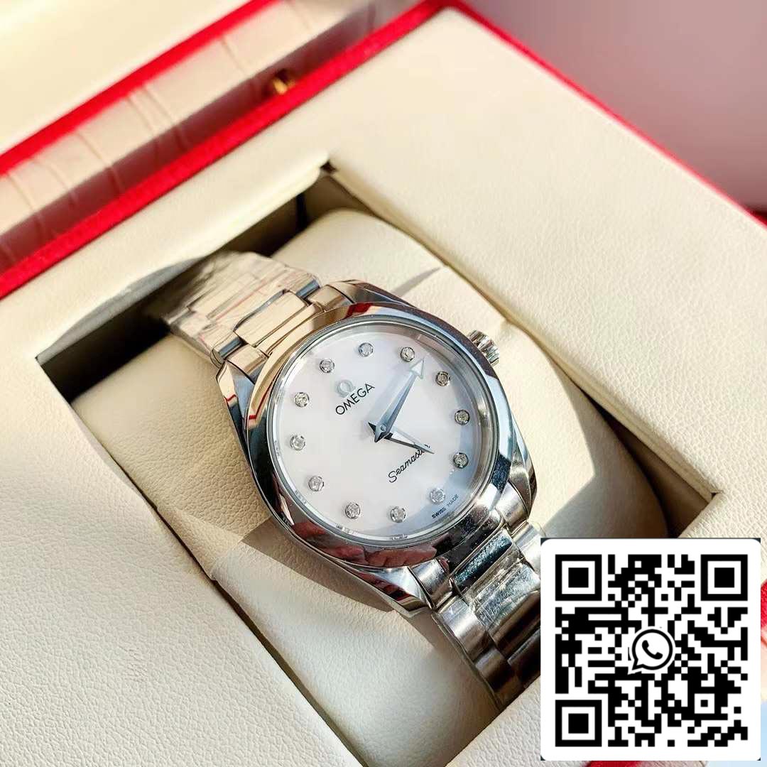 Omega Seamaster Aqua Terra 150M Ladies 28mm Quartz Diamond  Swiss Original movimento