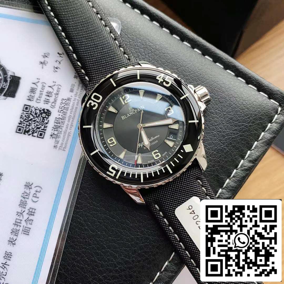 Blancpain Fifty Fathoms 5015-1130-52 Movimento original suíço