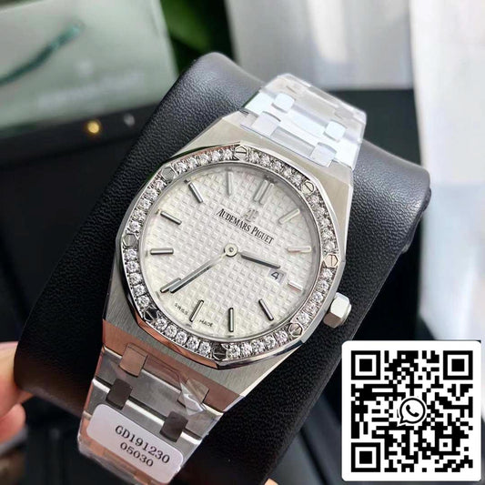 Audemars Piguet Royal Oak 67651ST.ZZ.1261ST.01 Diamond bezel Swiss Original movimento