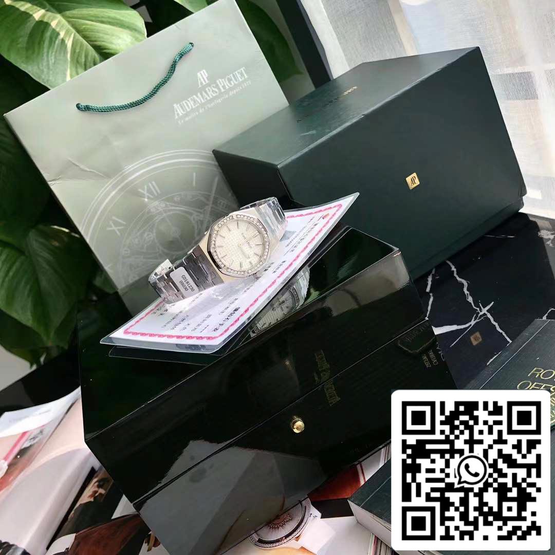 Audemars Piguet Royal Oak 67651ST.ZZ.1261ST.01 Diamond bezel Swiss Original movimento