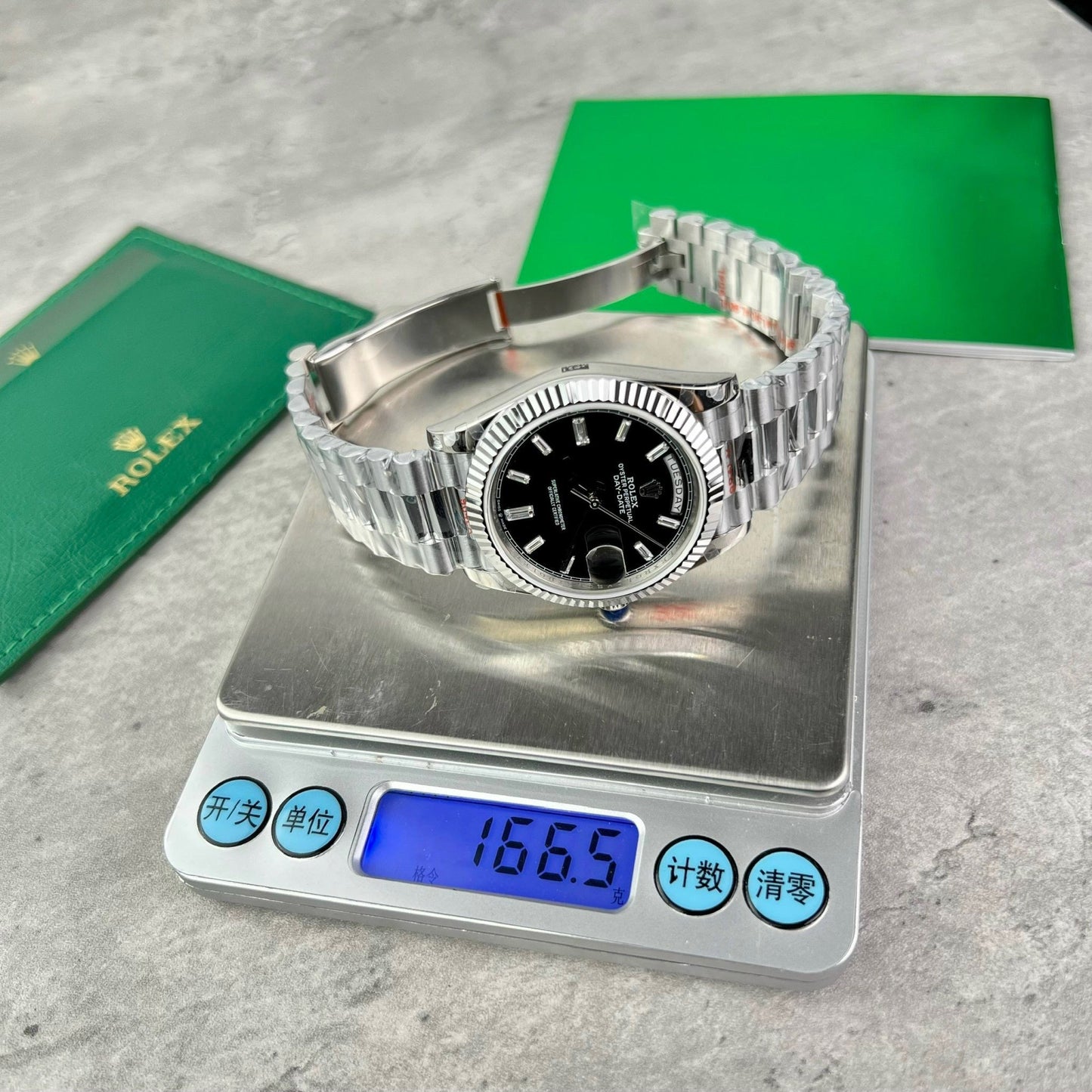Rolex Day Date M228239 1:1 edizione migliore GM Fabbrica V2 quadrante nero