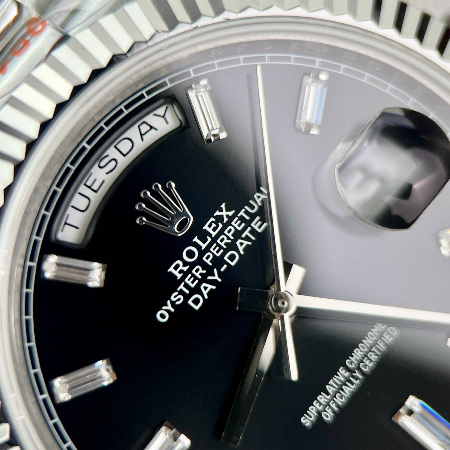 Rolex Day Date M228239 1:1 edizione migliore GM Fabbrica V2 quadrante nero