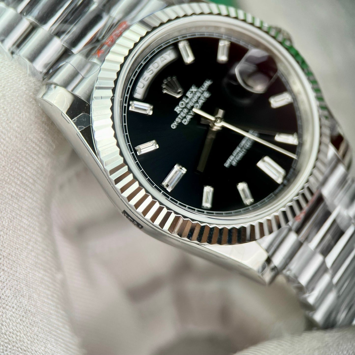 Rolex Day Date M228239 1:1 edizione migliore GM Fabbrica V2 quadrante nero