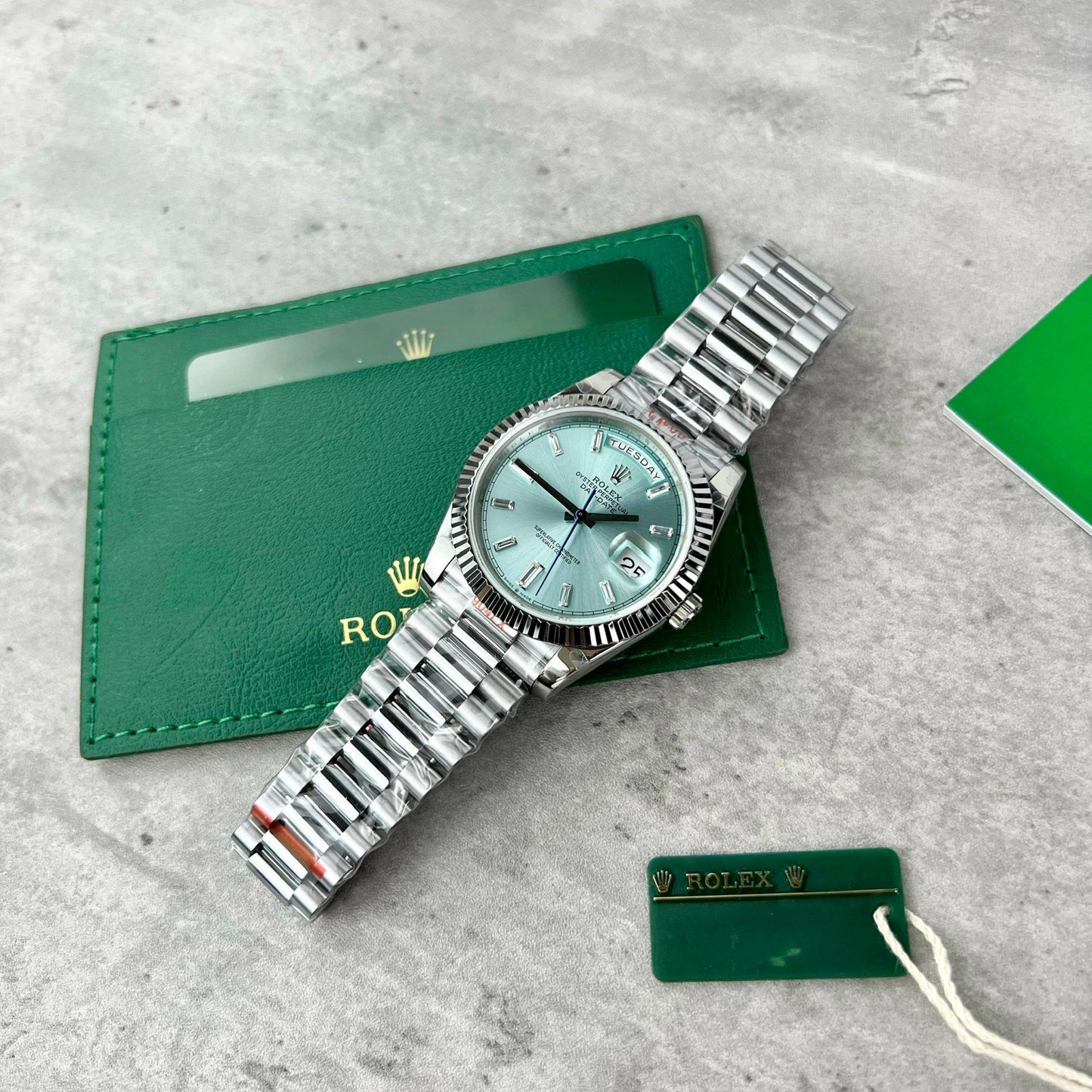 Rolex Day Date M228239 1:1 edizione migliore GM Fabbrica V2 Blu Tiffany quadrante