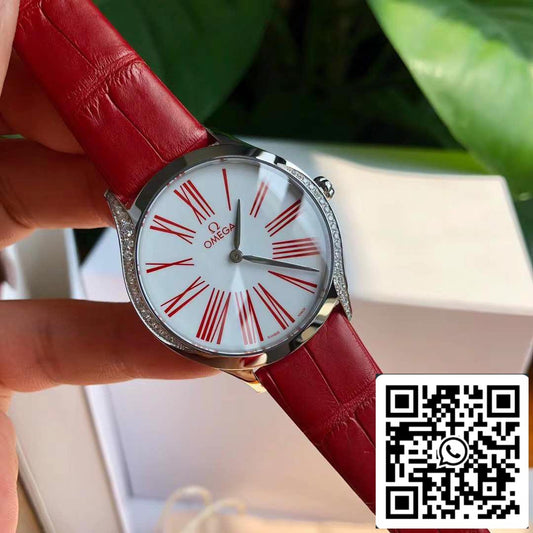 Omega De Ville Trésor Quartz 36 mm 428.18.36.60.04.002 Swiss Original movimento