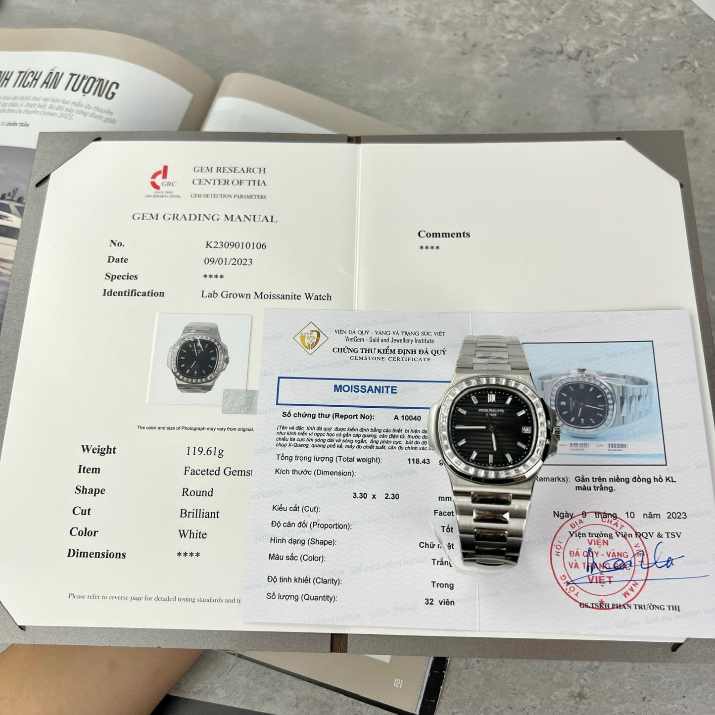 Patek Philippe Nautilus 5711 Best 1:1 Edition PPF Fabbrica Black dial custom Diamonds Moissanite