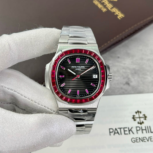 Patek Philippe Nautilus 5711/112P-001Best 1:1 Edition PPF Fabbrica custom Ruby Stone