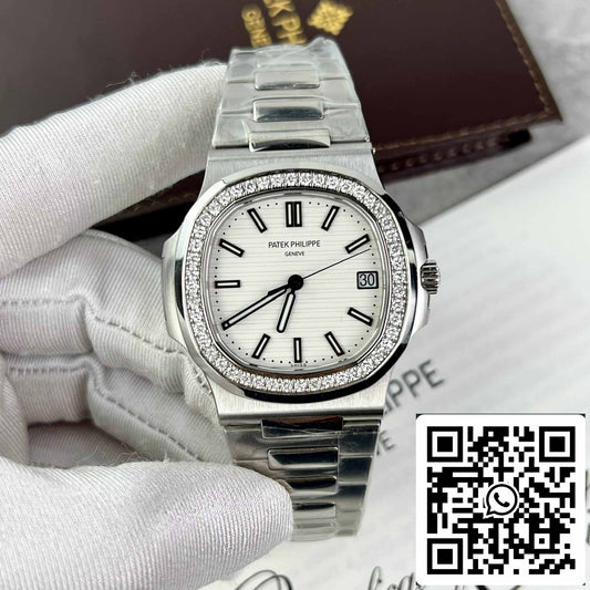 Patek Philippe Nautilus 5711/1A-011 Best 1:1 Edition PPF Fabbrica custom Diamonds Moissanite