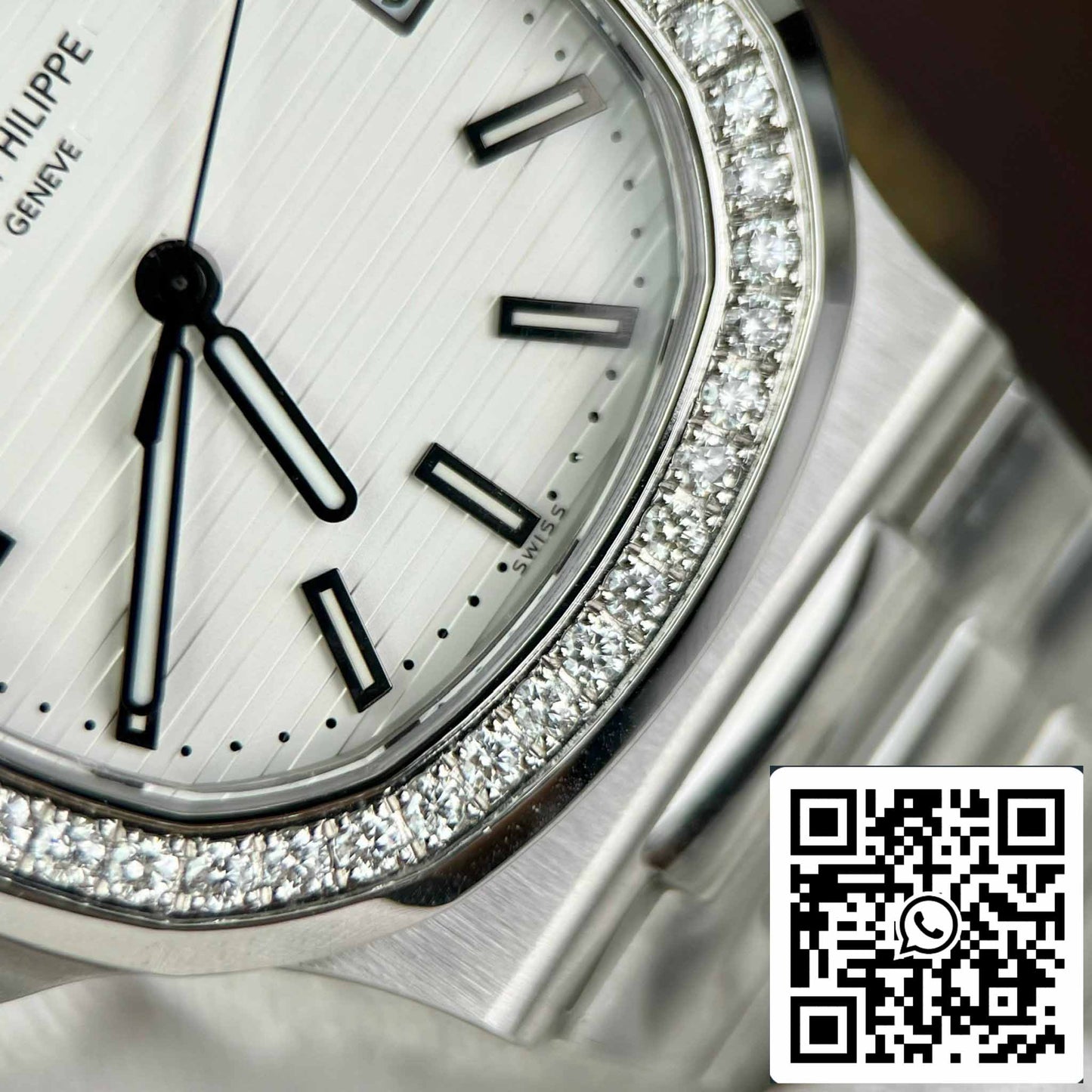 Patek Philippe Nautilus 5711/1A-011 Best 1:1 Edition PPF Fabbrica custom Diamonds Moissanite