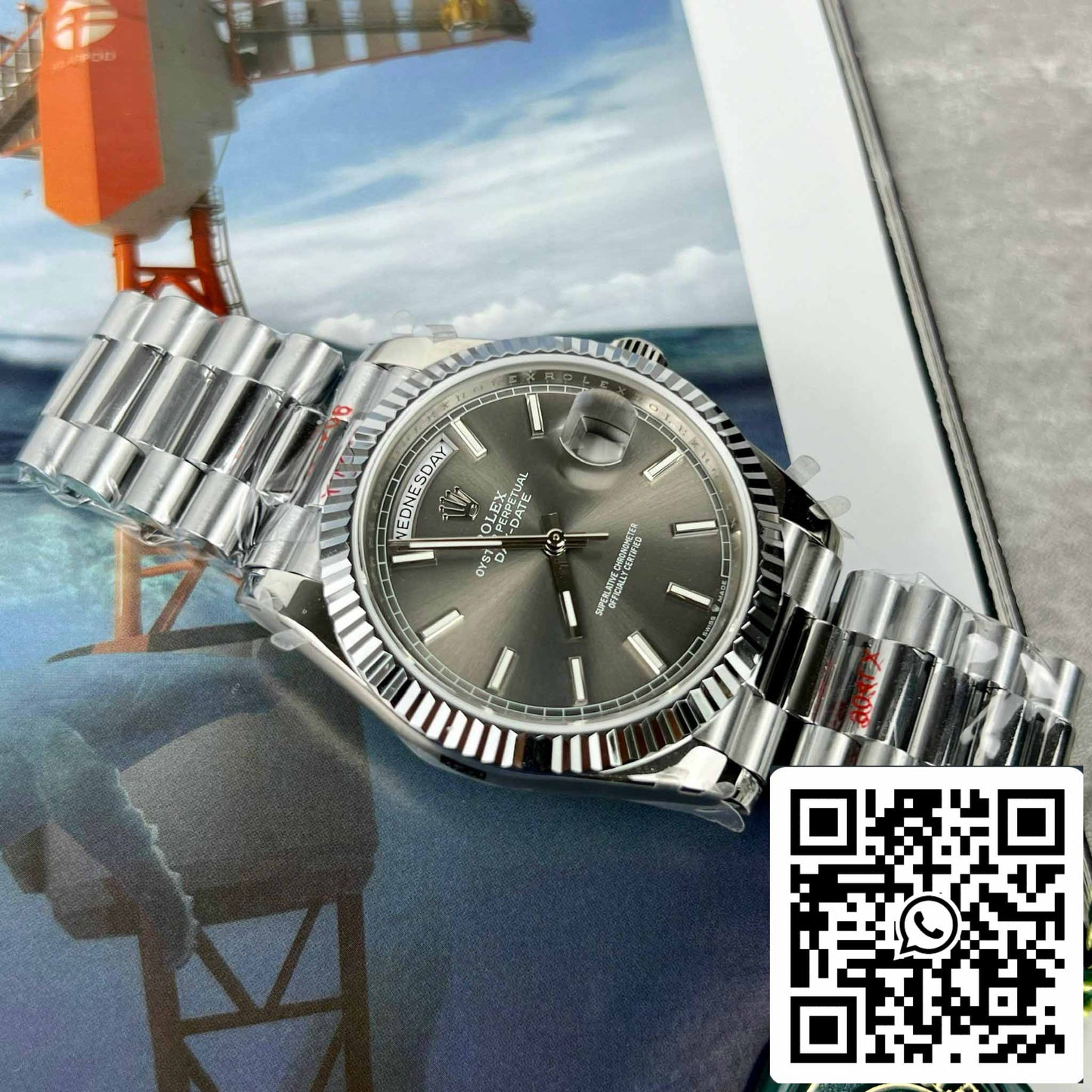Rolex Day-Date M228236-0013 Platinum slate quadrante Best 1:1 Edizione GM Fabbrica V2