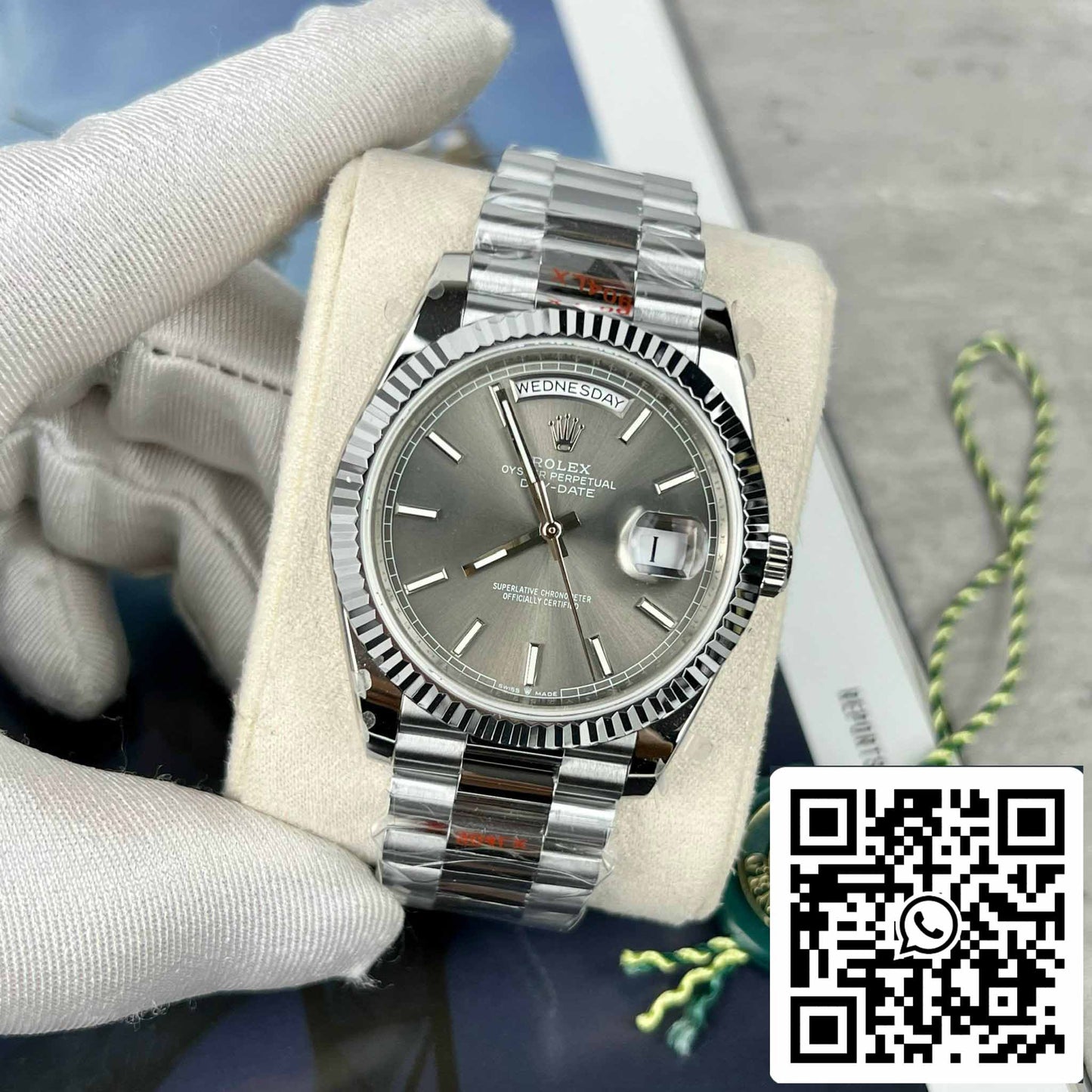 Rolex Day-Date M228236-0013 Platinum slate quadrante Best 1:1 Edizione GM Fabbrica V2