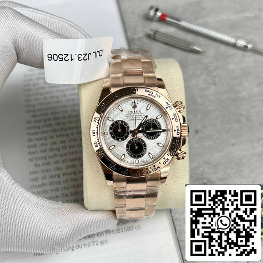Best replica ROLEX Cosmograph Daytona 116505 Rosa Oro quadrante in meteorite - 18k Rosa Oro coated