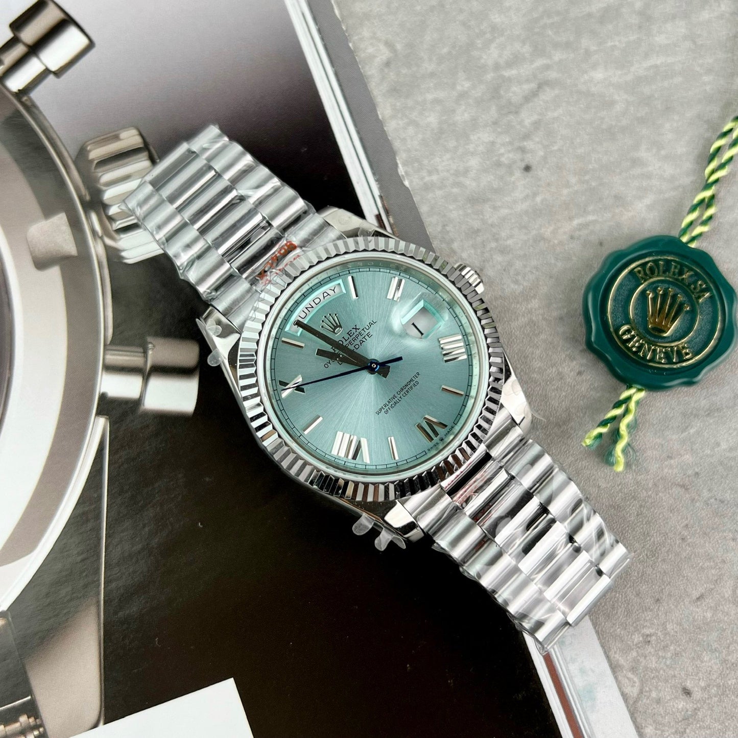 Rolex Day Date M228236-0012 Platinum Roman quadrante Best 1:1 Edizione GM Fabbrica V2