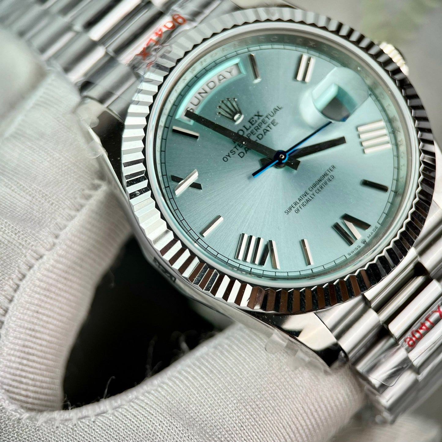 Rolex Day Date M228236-0012 Platinum Roman quadrante Best 1:1 Edizione GM Fabbrica V2